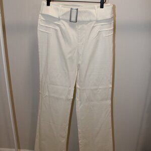 NWT IAMGIA FLARED WHITE PANTS